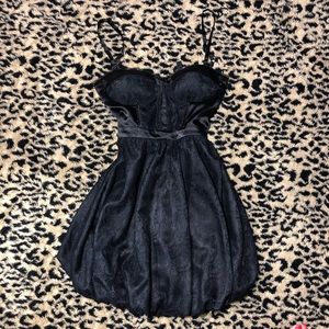bebe black poof dress! Size small